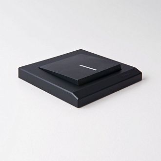 W1110108 Выключатель одноклавишный с подсветкой, черный матовый Werkel, 4690389156656