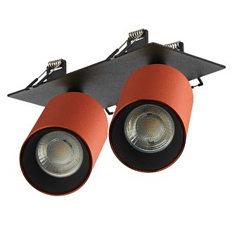 Встраиваемый светильник 18*9*-12 см, 2*GU10*10W, Citilux Axel CL512D24, Оранжевый