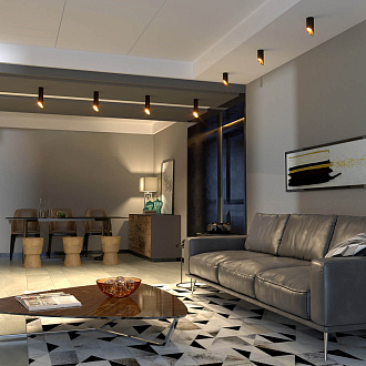 Светильник 15*6 см, GU10 W, DLN114 GU10 черный/золото Elektrostandard