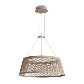 Подвесной светильник 35-120 см, LED*14W, 3000K, Freya Prism FR5535PL-L14B, Бежевый и серый