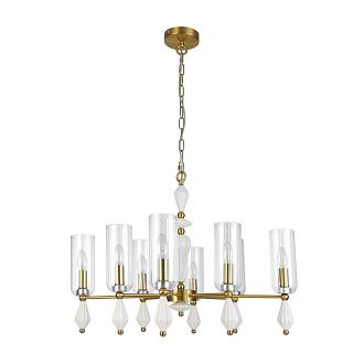 Подвесная люстра 75 см, Lumion Neoclassi Galana 8428/8, латунь