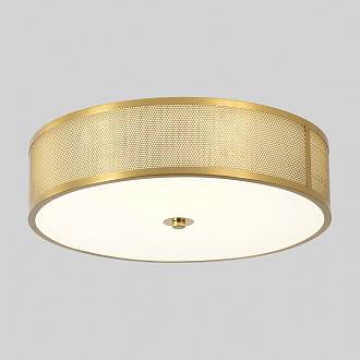 Светильник потолочный *40*10- см, *LED*32W, 3000-6000K, Crystal Lux Button BUTTON PL32W LED, Латунь
