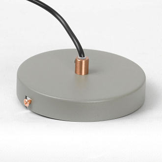 Подвесной светильник 35*35 см, 1*E27*40W Lussole Badger LSP-8922 серый/медный