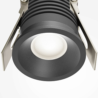 Встраиваемый светильник 3,9*3,9*5,1 см, LED, 7W, 4000К, Maytoni Technical MINI DL059-7W4K-B черный