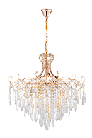 Люстра 620*600-890, 1*E27, 40W Sfera Sveta Хрусталь (Эконом) 2376/6 FGD, Золото