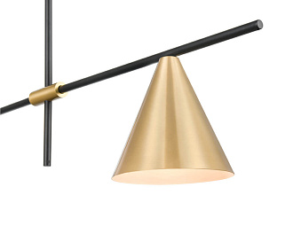 Подвесной светильник 15*115*50 см, 2+1*G9 / E27 черный, латунь Vele Luce Corda VL5534P03