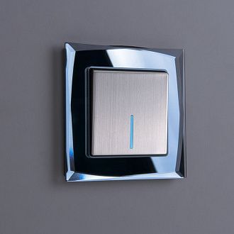 W0011208 Рамка на 1 пост Diamant , черный Werkel, 4690389158797