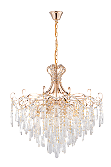 Люстра 620*600-890, 1*E27, 40W Sfera Sveta Хрусталь (Эконом) 2376/6 FGD, Золото