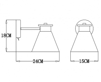 Настенное бра Arte Lamp Tyler A1031AP-1WH, белый-дерево