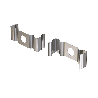 Комплект креплений (для профиля ALM003S-2M) 10 шт.  1*25*10 мм Maytoni Led strip Серый ALM003MT