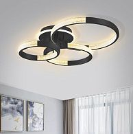 Светильник SAPFIR (2202-500-3BK) SPF-9408 ЧЕРНЫЙ D750*720/H110/3/LED/2*90W без ПДУ TERRA 24-12