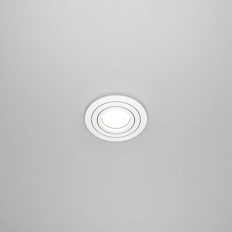 Светильник 9/8 см, GU10, IP20 Maytoni Atom DL023-2-01W, встраиваемый белый