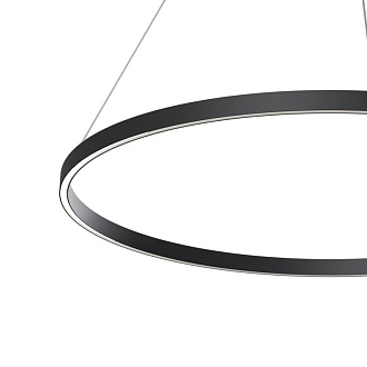 Подвесной светильник 100*127,5 см, LED, 60W, 3000К-4000К, Maytoni Rim MOD058PL-L54BK черный
