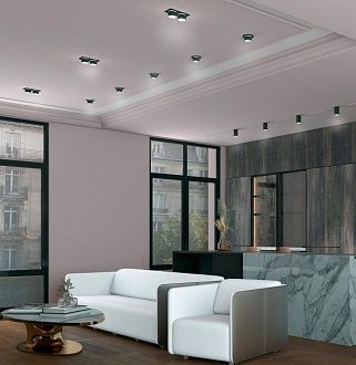Встраиваемый светильник Novotech LIRIO 370715, черный, вр 7 см