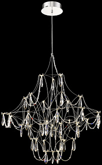 Подвесная люстра 80*80*145 см, LED, 36W, Wertmark  WE336.36.106 хром