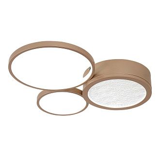 Потолочный светильник 48*6 см, 3*LED, 65W, 7000K, F-Promo Campus 4681-3C, золотой матовый