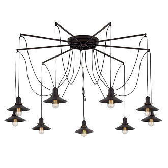 Светильник подвесной Citilux Эдисон CL451292, черный, диаметр 150 см