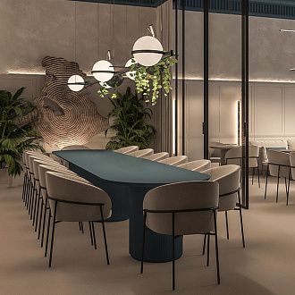 Подвесной светильник 150 см, 75W, 3000K, Loft IT Jardin 10121/D, черный