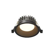 Встраиваемый светильник 9 см, 10W, 2700-4000K, Maytoni Technical Okno DL055-10W2.7-3-4K-B, черный