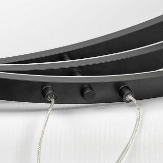 Люстра подвесная 75*40 см, 4*LED*3x7+ 1x4W 3000K Lussole Antioch LSP-7195 черный