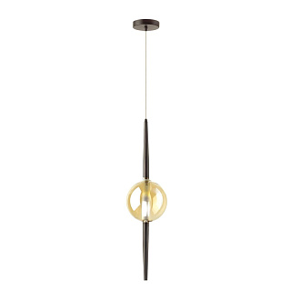 Светильник 15 см Odeon Light Lazia 4684/1, черный-янтарный
