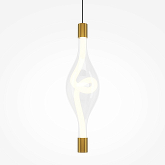 Подвесной светильник 12*12*364 см, LED, 3000К, Maytoni LOOP MOD290PL-L14BS3K латунный