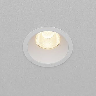 Встраиваемый светильник 8*10 см, вр 7 см, *LED*15W, 3000K, Maytoni Dip DL117-15W-3K-W, Белый