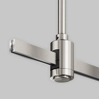 Комплектующие для трековой системы  TRA158C-B1-PT 4,5*2,9*-34,6 см, *Maytoni technical Accessories for tracks Flarity TRA158C-B1-PT, Платина