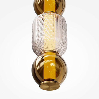 Подвесной светильник 12*12*339 см, LED, 16W, 3000К, Maytoni DROP MOD273PL-L16G3K золотой