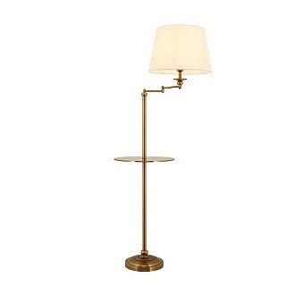 Торшер *25,5*154 см, Е27*60W, Modelux  MD.8024.01FL, Латунь