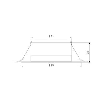Встраиваемый точечный светильник IP54 35128/U черный Elektrostandard Light LED 3003 4690389219375, a072073