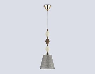Подвесной светильник с абажуром **144,5- см, 1*E14*40W, K, Ambrella Light High Light LH75405, золото