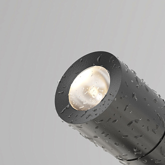 Ландшафтный светильник  2,6*0*8*7,3 см, LED 2W, 3000К, Графит Maytoni Bern O050FL-L2GF3K