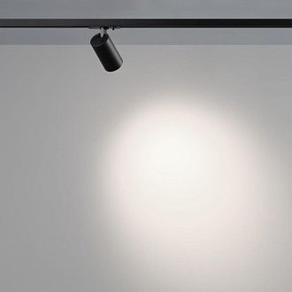 Трековый однофазный трехжильный светильник 9 см, 10W, 4000K, Novotech Port Selene 359907, черный