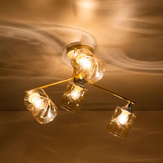 Люстра Citilux Клод CL137142 золото