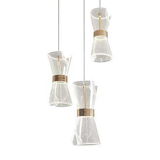 Светильник 30 см, 22W, 3000-6000K, Freya Dress FR5438PL-L18G, золото