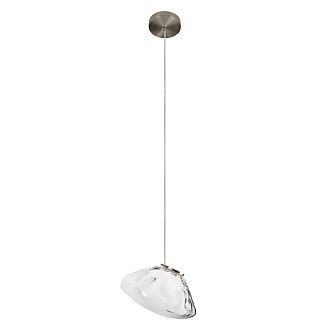 Подвесной светильник 25 см, 6W, 3000K, Loft IT Random 10469M Clear, никель