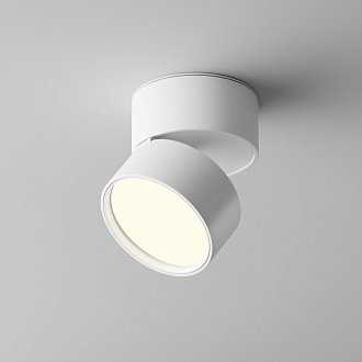 Накладной светильник 8,5*8,5*8 см, LED, 12W, 4000К, Maytoni Technical ONDA C024CL-12W4K-W-1 белый