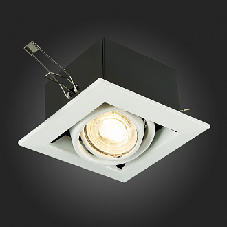 Встраиваемый светильник 13*13 см, ST LUCE Встраиваемые светильники ST250.558.01 Черный, Белый, вр 10,3*10,3 см
