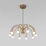 Подвесной светильник 65*65*50-110 см, LED*34W, 4000K, Eurosvet Ragno 90030/10, золото, a069298