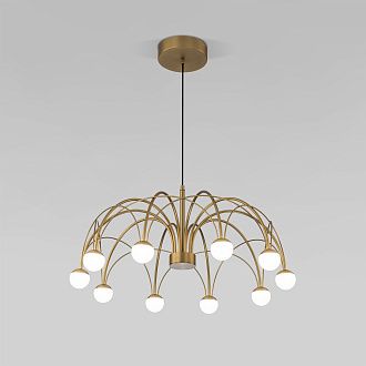 Подвесной светильник 65*65*50-110 см, LED*34W, 4000K, Eurosvet Ragno 90030/10, золото, a069298