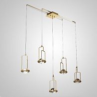 Подвесной светильник DIGHTON CH L5 20*48*48 см, 5*LED*7W, 3000, 4000, 5000K, ImperiumLoft dighton-ch01, Латунь