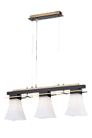 Люстра L650 x W140 x H240(1000), мм, 3*40W (120W), RED+AB (Красный+Бронза) Sfera Sveta 85661/3P RED+AB