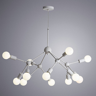 Подвесная люстра Arte Lamp Matrix A3064SP-12WH белый, диаметр 80 см