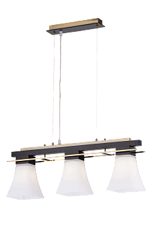 Люстра L650 x W140 x H240(1000), мм, 3*40W (120W), RED+AB (Красный+Бронза) Sfera Sveta 85661/3P RED+AB