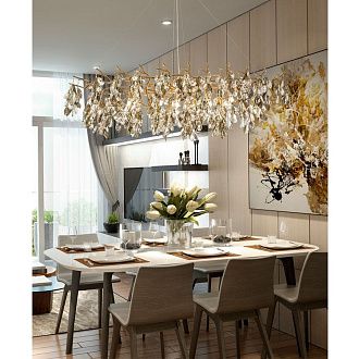 Подвесная люстра 120*50*100 см, G9 15xG9W, , Золото MODESTYLE MS.2111.1200 GD