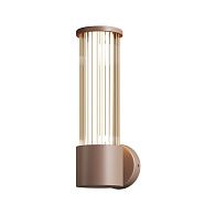 Уличный настенный светильник 27 см, 8W, 3000K, Maytoni Lit O593WL-L8BR3K, коричневый