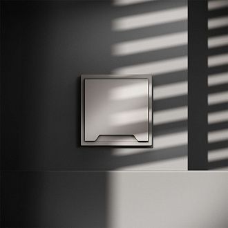 Розетка встраиваемая Voltum S70 с заземлением, защитными шторками и крышкой 16А, кашемир пластик Soft touch VLS040303