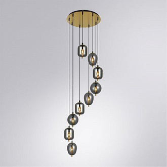 Подвесной светильник 50*300 см, 8*E14 медный Arte Lamp Freddie A2231SP-9PB