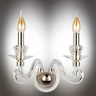 Бра 20*35*35 см, 2*E14, 40W, Aployt Daniele APL.701.01.02, золотой